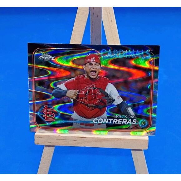2024 Topps Chrome - Willson Contreras #234 RayWave Refractor - Picture 1 of 6